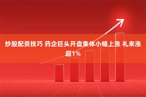 炒股配资技巧 药企巨头开盘集体小幅上涨 礼来涨超1%