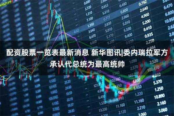 配资股票一览表最新消息 新华图讯|委内瑞拉军方承认代总统为最高统帅